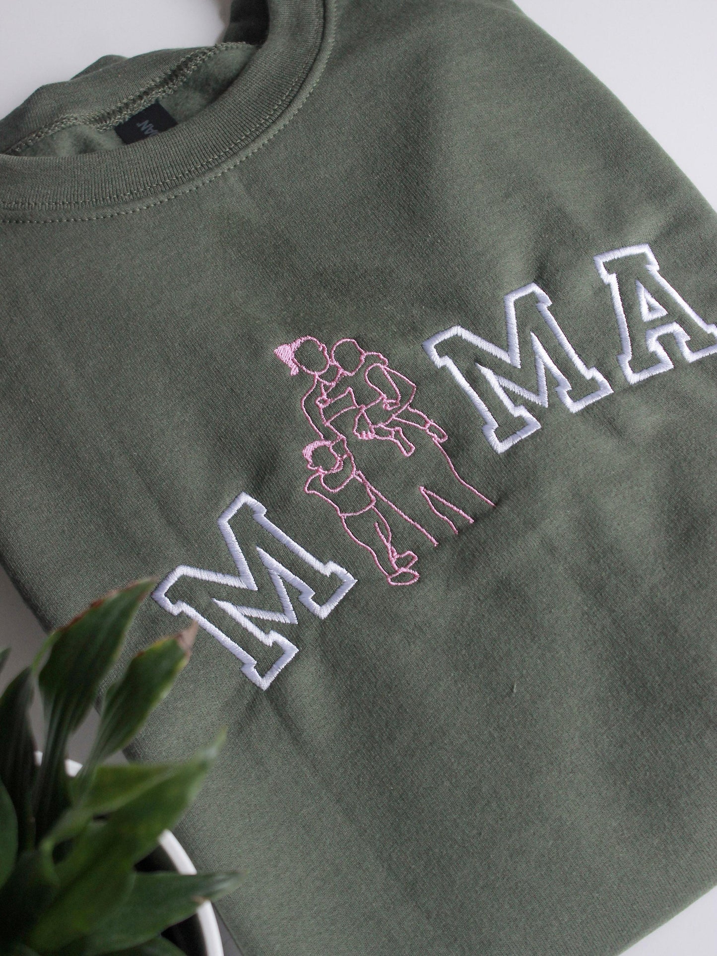 Custom Embroidered Photo Portrait Sweatshirt