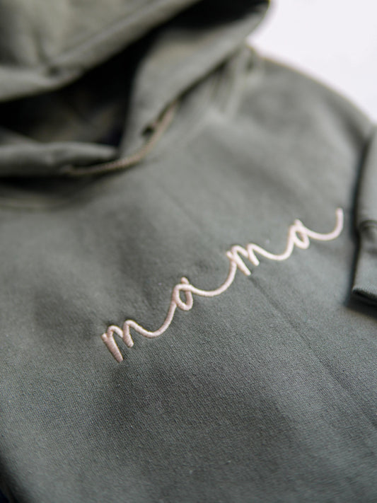 Custom Mama Sweatshirt with Names on Sleeve– Perfect Mother's Day Gift