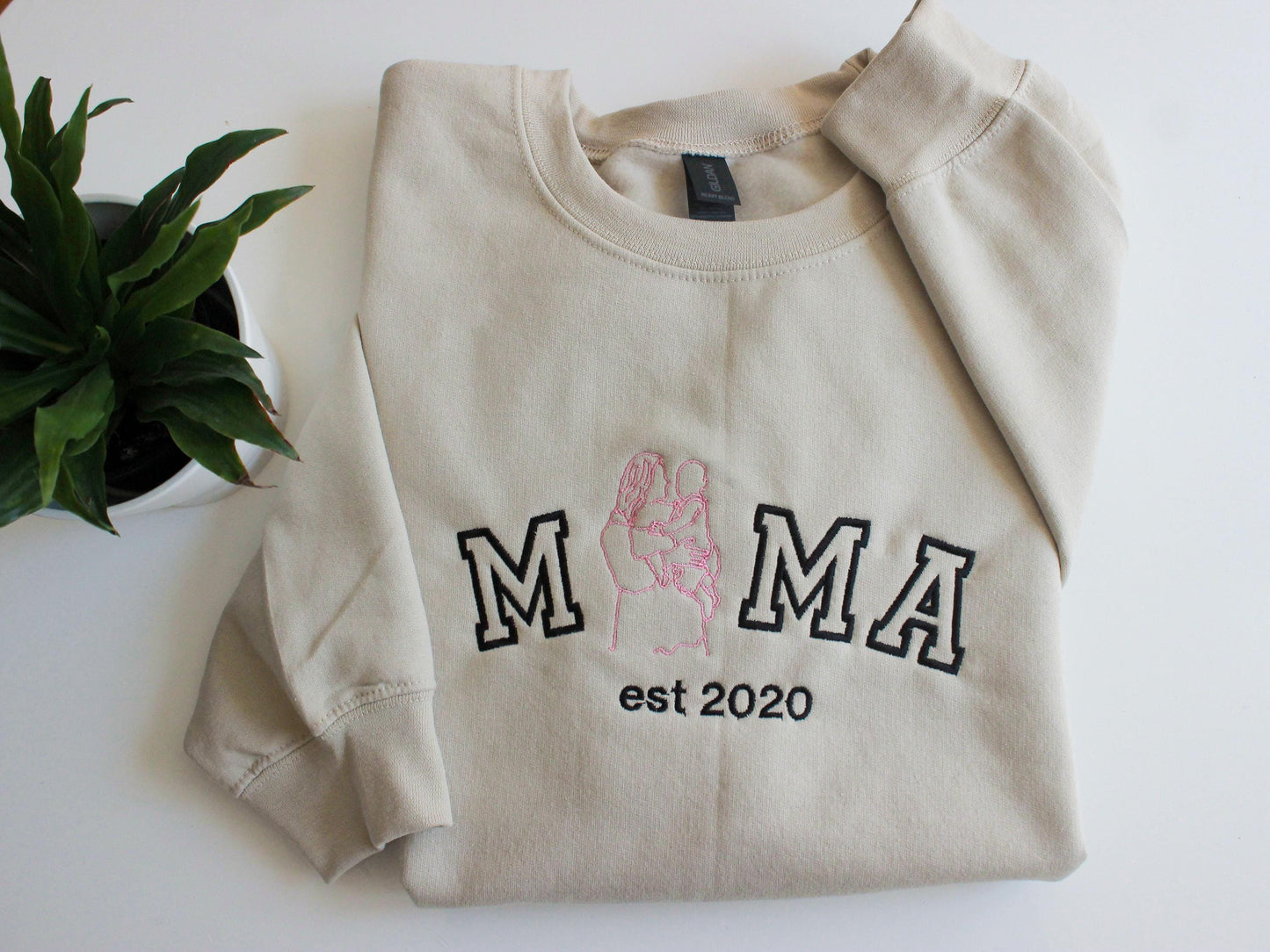 Custom Embroidered Photo Portrait Sweatshirt