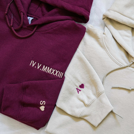 Anniversary Date Couples Sweatshirt