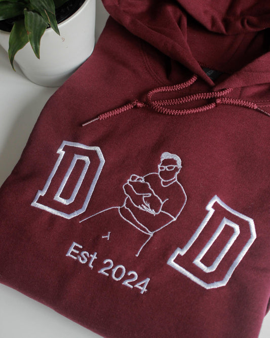 Custom Embroidered Photo Portrait Sweatshirt