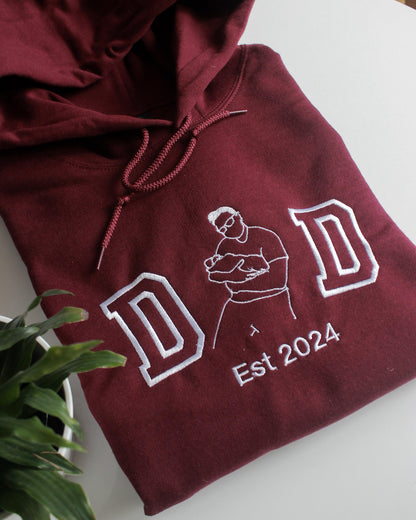 Custom Embroidered Photo Portrait Sweatshirt