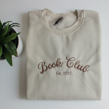 Personalized Book Club Name & Year Sweatshirt