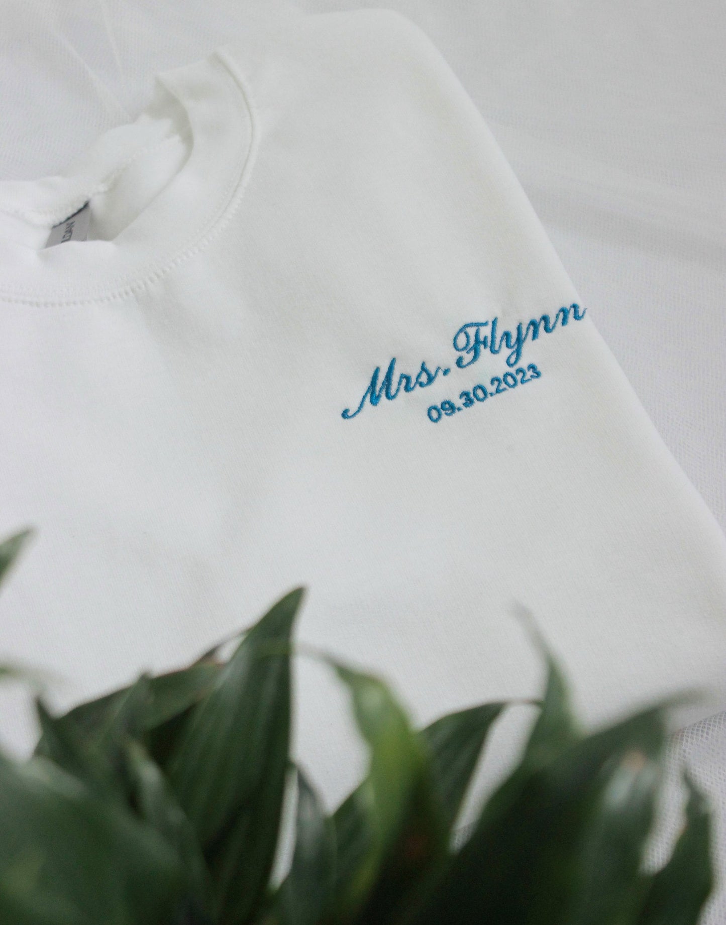 Personalized Embroidered Text Sweatshirt