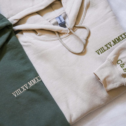Anniversary Date Couples Sweatshirt
