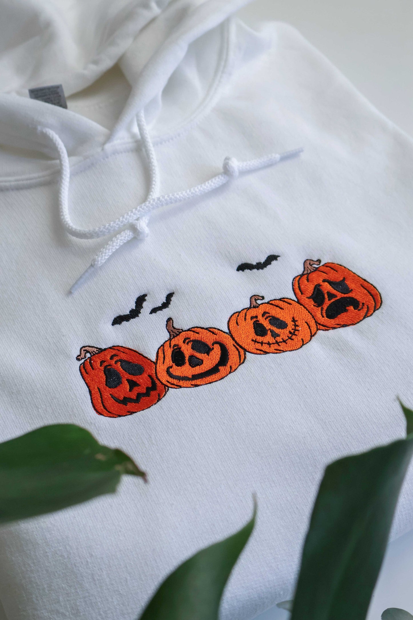 Jack-o-Lantern Sweatshirt – Embroidered Pumpkin Hoodie