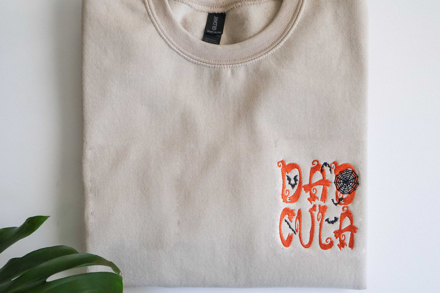 Dadcula Halloween Sweatshirt – Funny Embroidered Dad Hoodie