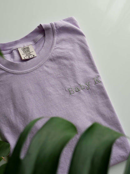 Personalized Text Embroidered T-Shirt