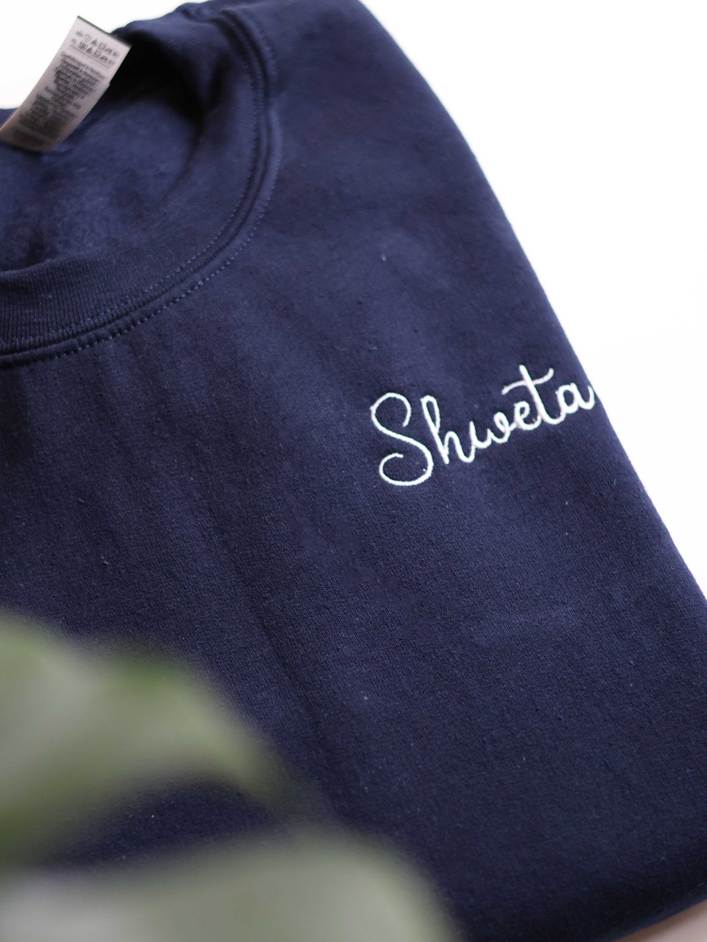 Personalized Embroidered Text Sweatshirt
