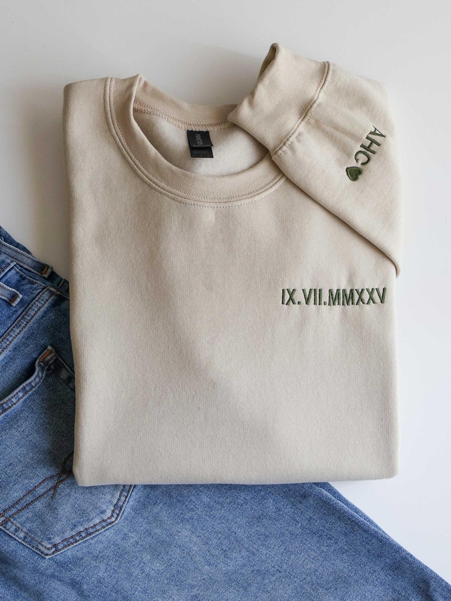 Anniversary Date Couples Sweatshirt