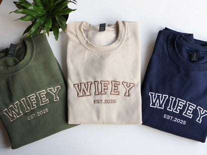 Personalized Wifey Sweatshirt