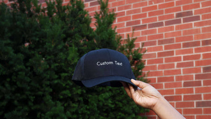 Custom Embroidered Hat with Text – Personalized Trucker Cap Gift