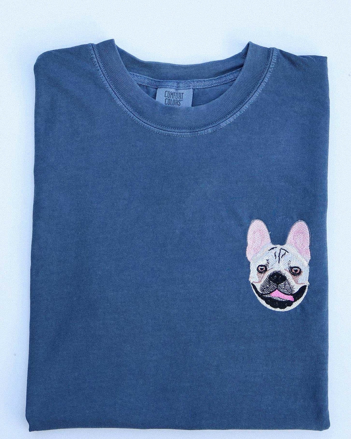 Personalized Embroidered Pet Portrait T-Shirt
