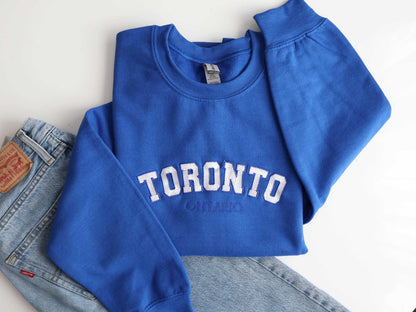 Custom Text Embroidered Sweatshirt & Hoodie