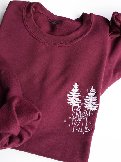Personalized Embroidered Photo Portrait Hoodie and Sweatshirt