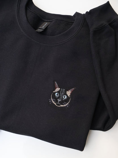 Custom Pet Portrait Embroidery Sweatshirt