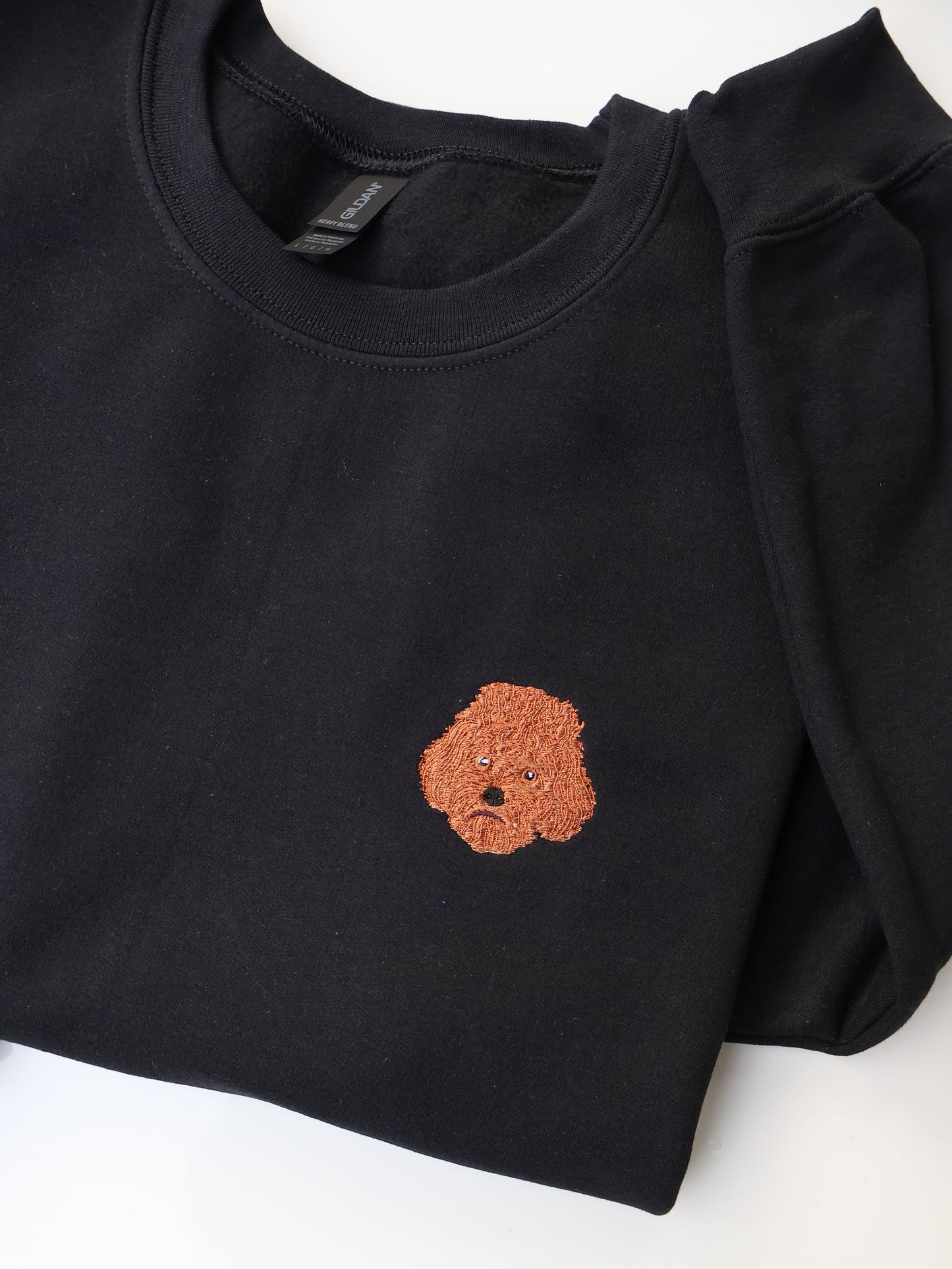 Custom Pet Portrait Embroidery Sweatshirt