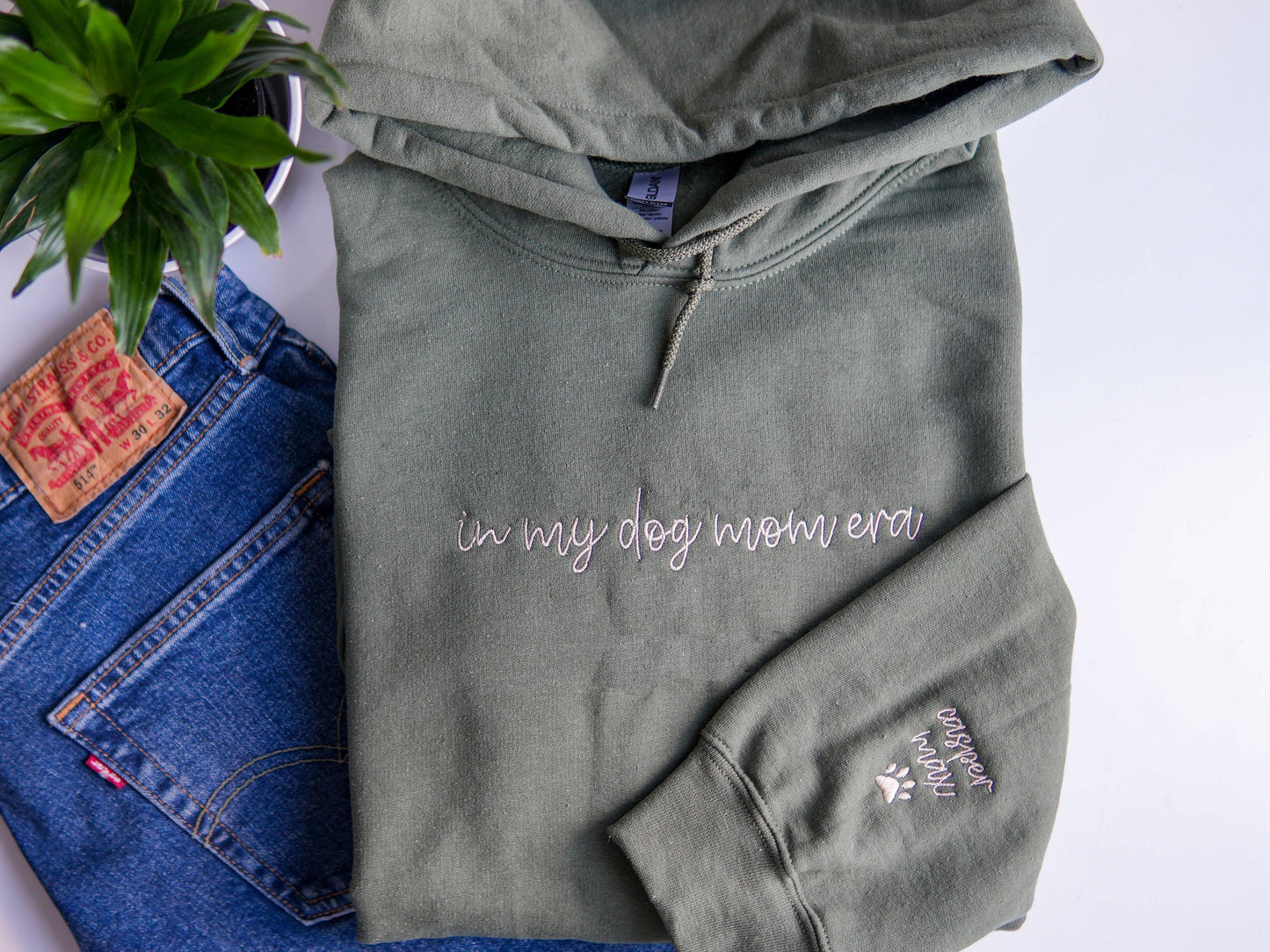 Embroidered In My Mom Era Sweatshirt or Hoodie