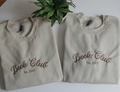 Personalized Book Club Name & Year Sweatshirt